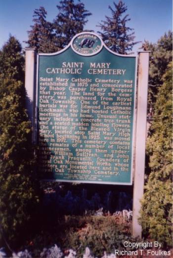 St. Mary's Historical Marker