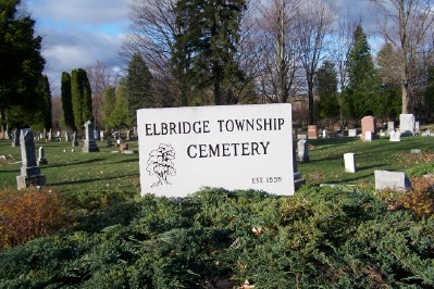 Elbridge Township Cemetery sign