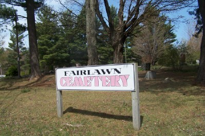 Fairlawn Cemetery sign
