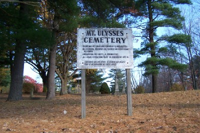 Mount Ulysses Cemetery Sign