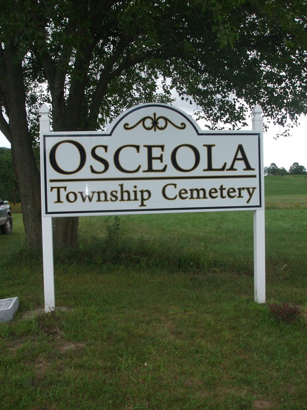 Osceola Township Cemetery Sign