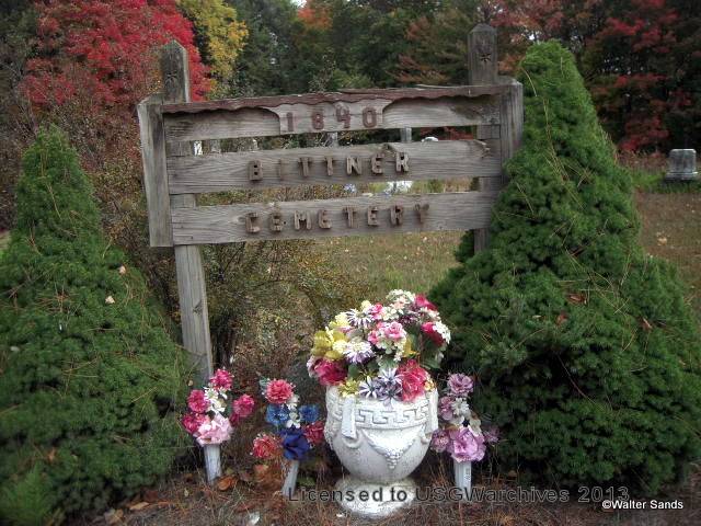 Bittner Cemetery sign