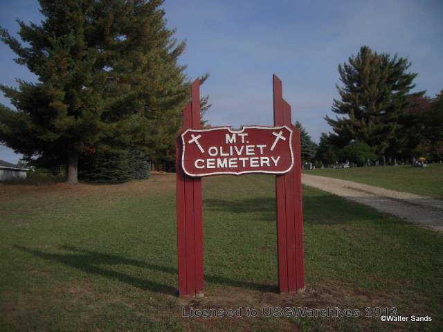 Mt. Olivet Catholic Cemetery sign