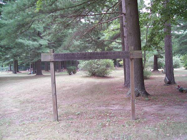Hallock Cemetery Sign