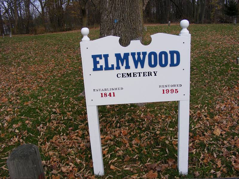 Elmwood Cemetery Sign