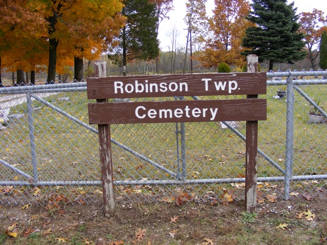 Robinson Twp. Cemetery Sign