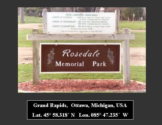Rosedale Memorial Park Sign