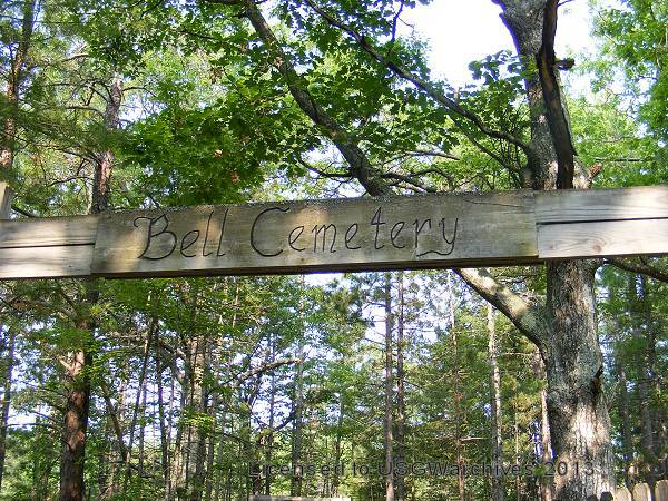 Bell Cemetery sign