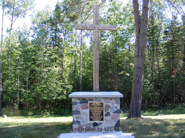 Old Saint Dominic's Cemetery Cross and Memorial Plaque