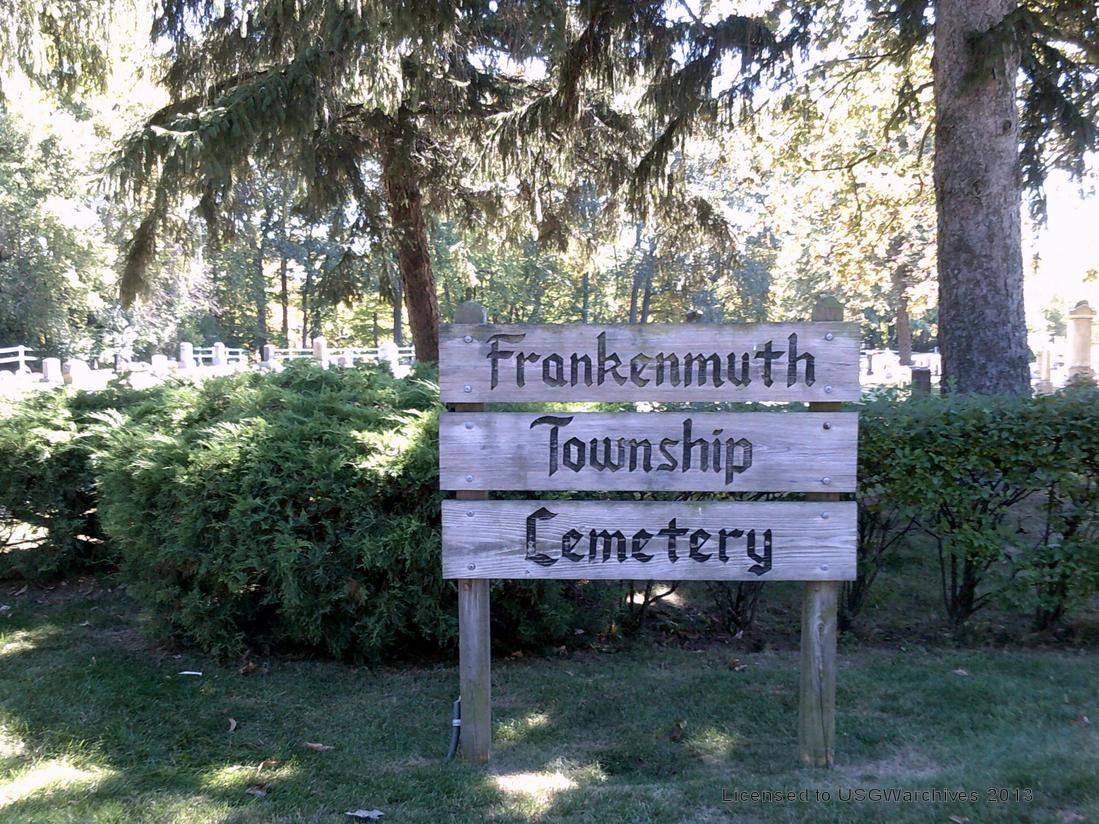 Frankenmuth Township Cemetery entrance