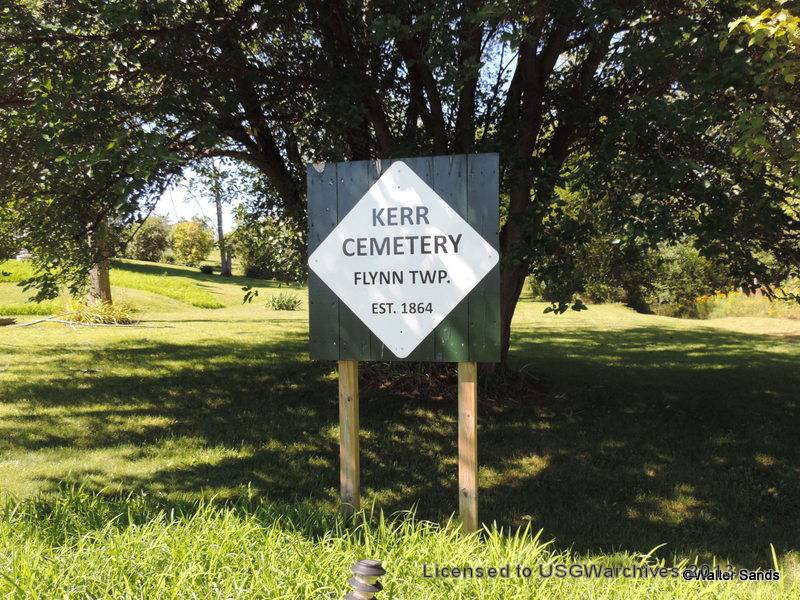 Kerr Cemetery sign