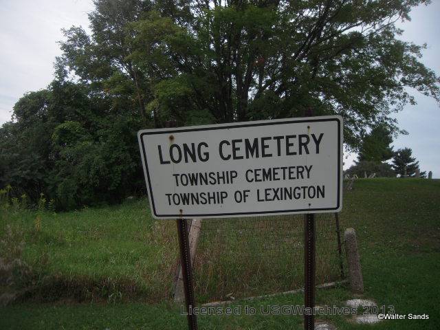 Long Cemetery Sign