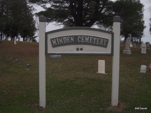 Minden Cemetery Sign