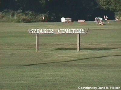 Speaker Cemetery Sign