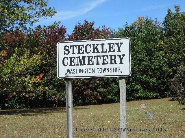 Steckley Cemetery sign