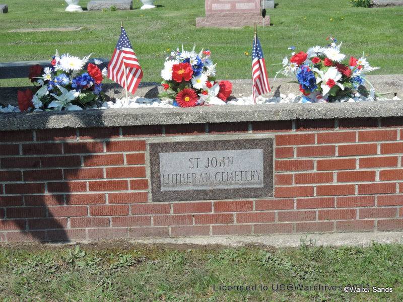 St. John's Lutheran Cemetery Sign