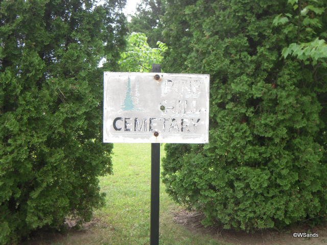 Pine Hill Cemetery Sign