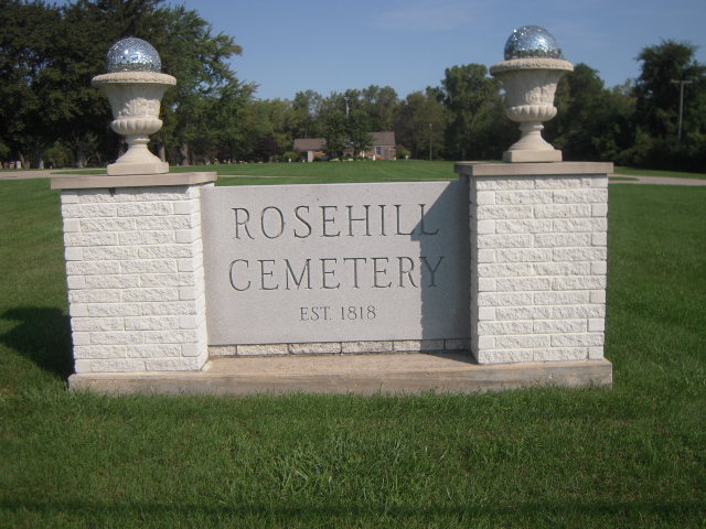 Rose Hill Cemetery Sign