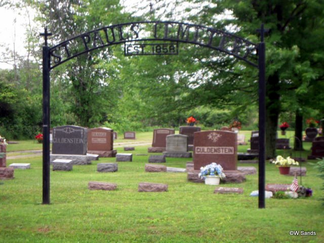 St. Paul's Lutheran Cemetery Sign