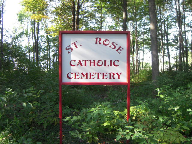 St. Rose Cemetery Sign