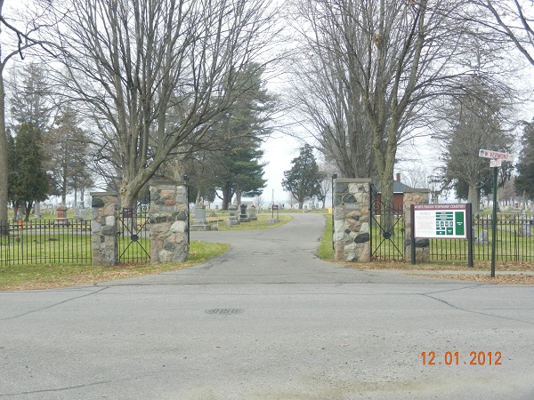 White Pigeon Township Cemetery entrance