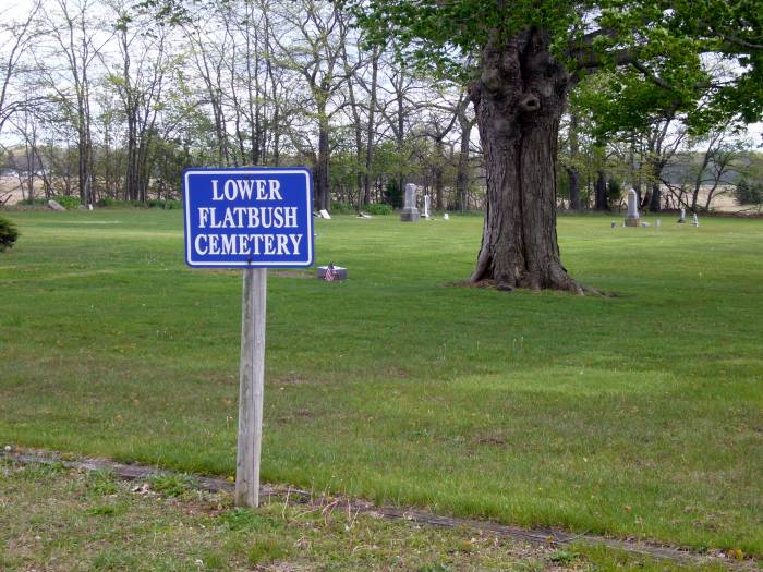 Lower Flatbush Cenetery Entrance Sign photo