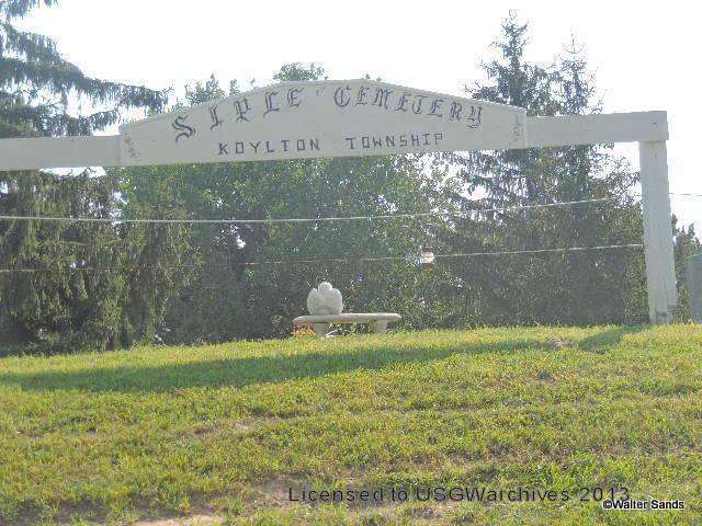 Siple Cemetery sign