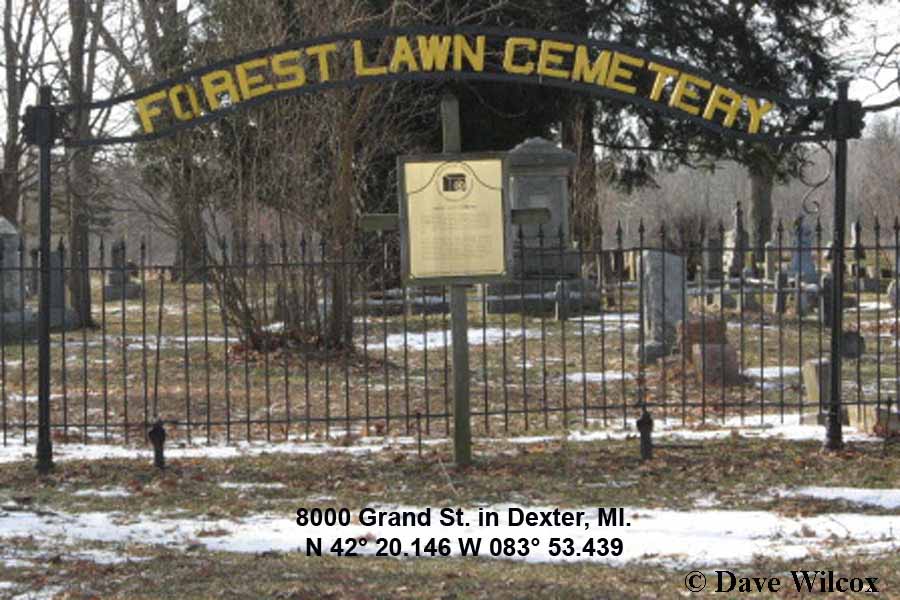 Forest Lawn Cemetery sign