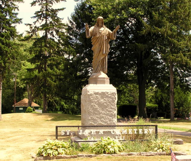 St. John Catholic Cemetery sign
