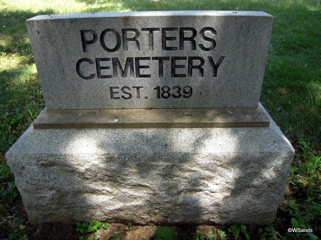 Jerusalem/Porters Cemetery Sign