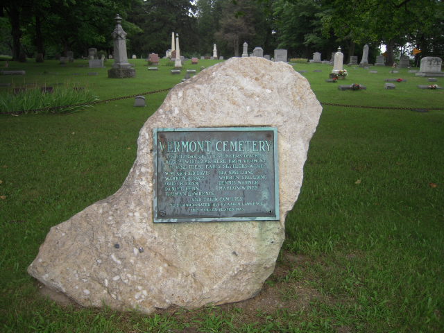 Vermont Cemetery Entrance