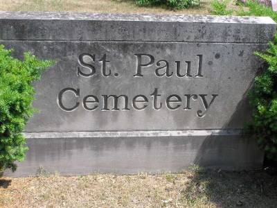 St. Paul Cemetery Sign