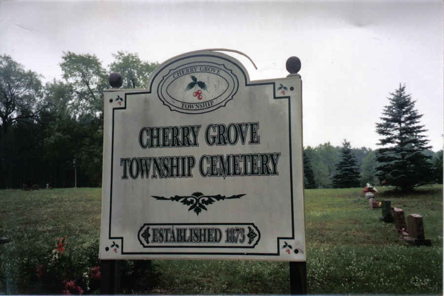 Cherry Grove Township Cemetery Entrance