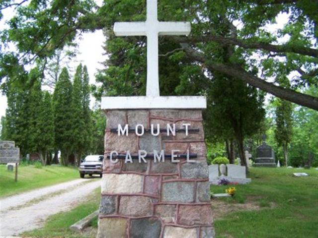 Mount Carmel cemetery sign