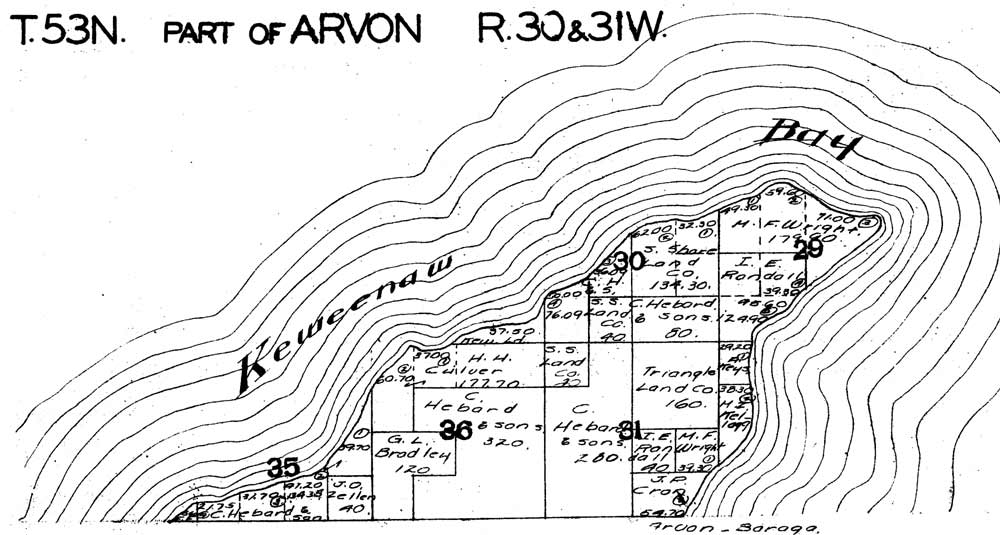 Part of Arvon Township T51N R30-31W