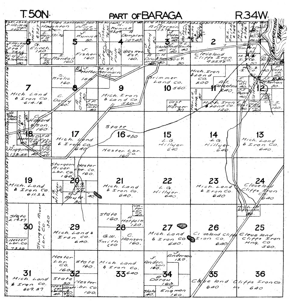 Part of Baraga Township T49N R34W