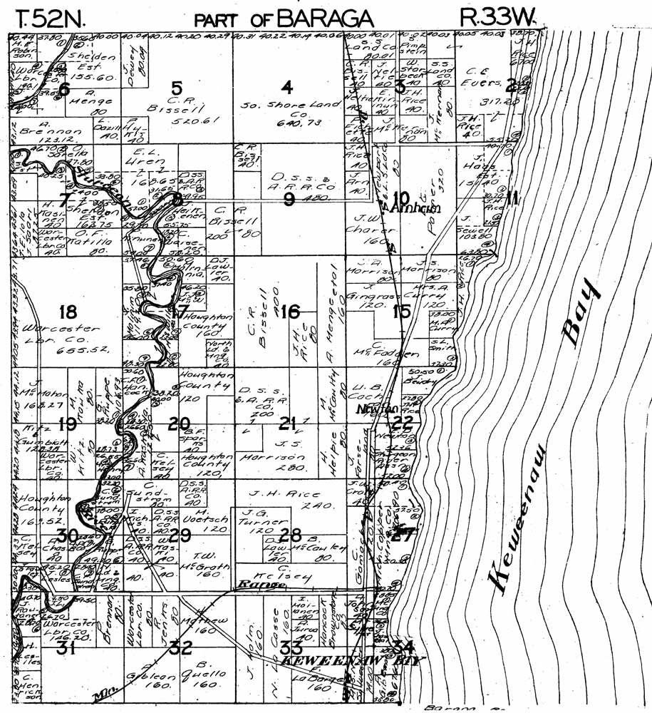 Part of Baraga Township T52N R33W