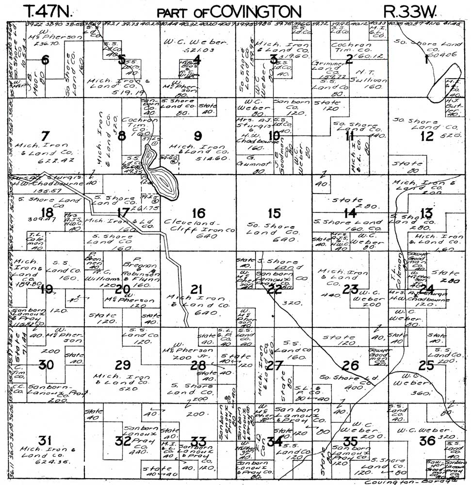 Part of Covington Township T47N R33W