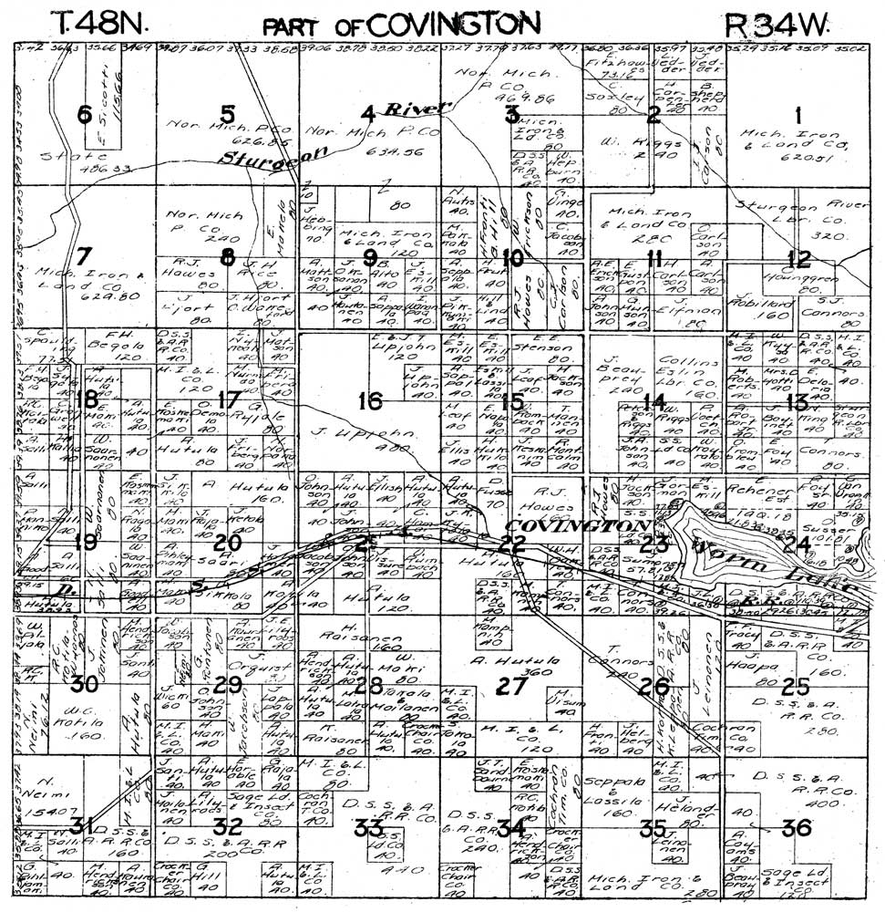Part of Covington Township T48N R34W
