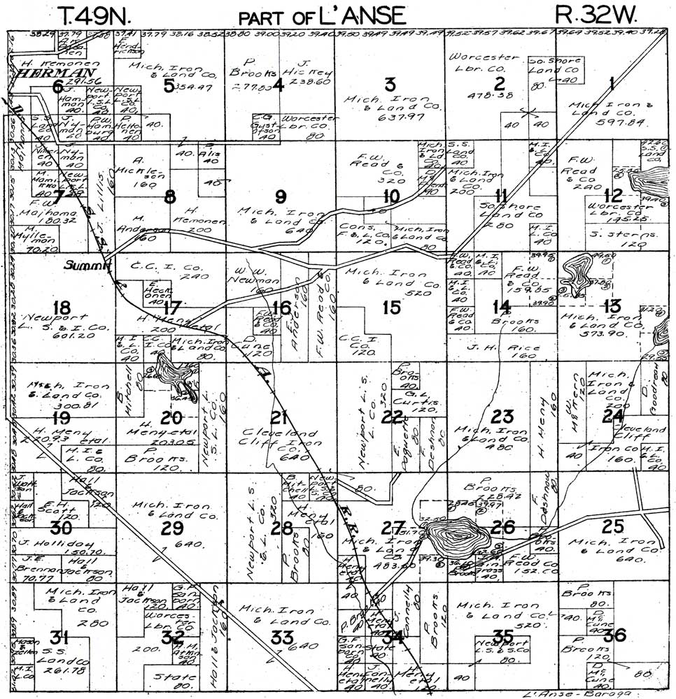 Part of L'Anse Township T49N R32W