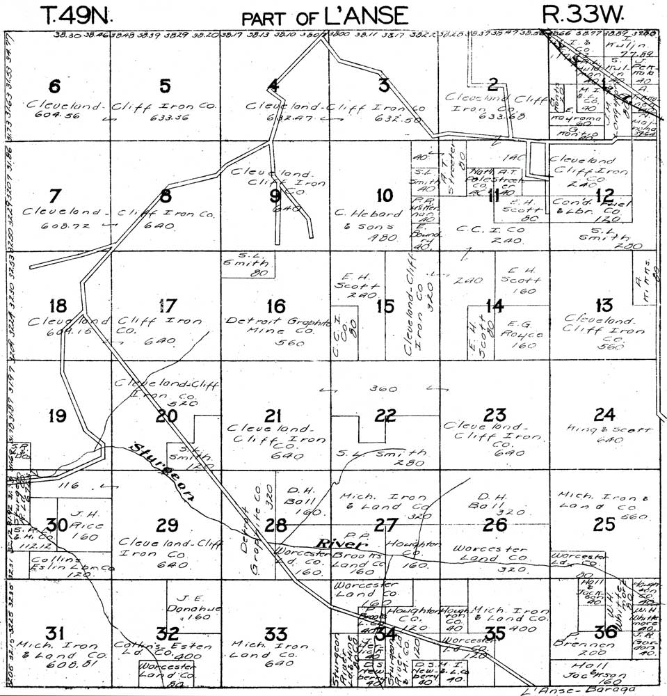 Part of L'Anse Township T49N R33W