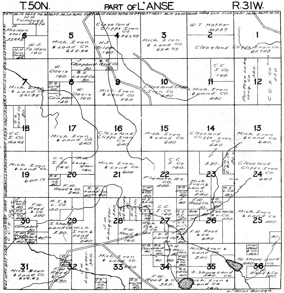 Part of L'Anse Township T50N R31W