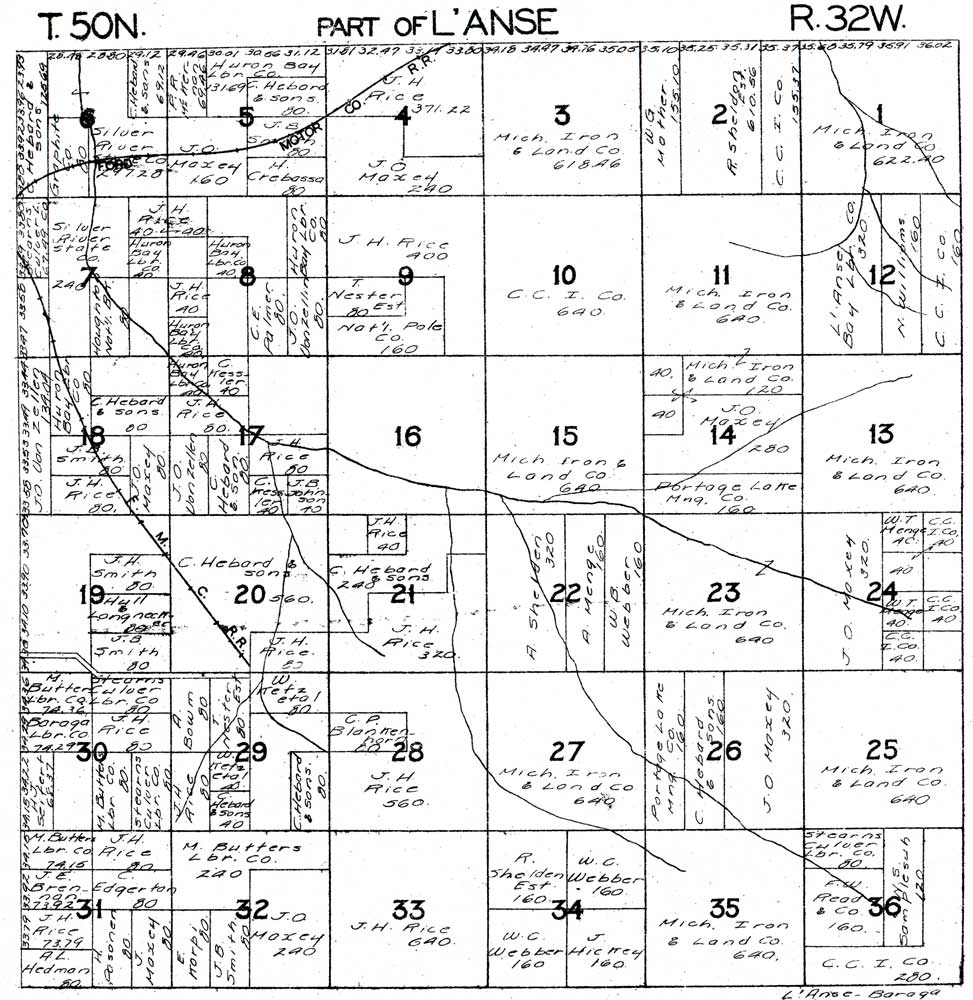Part of L'Anse Township T50N R32W