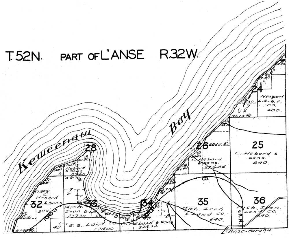 Part of L'Anse Township T52N R32W