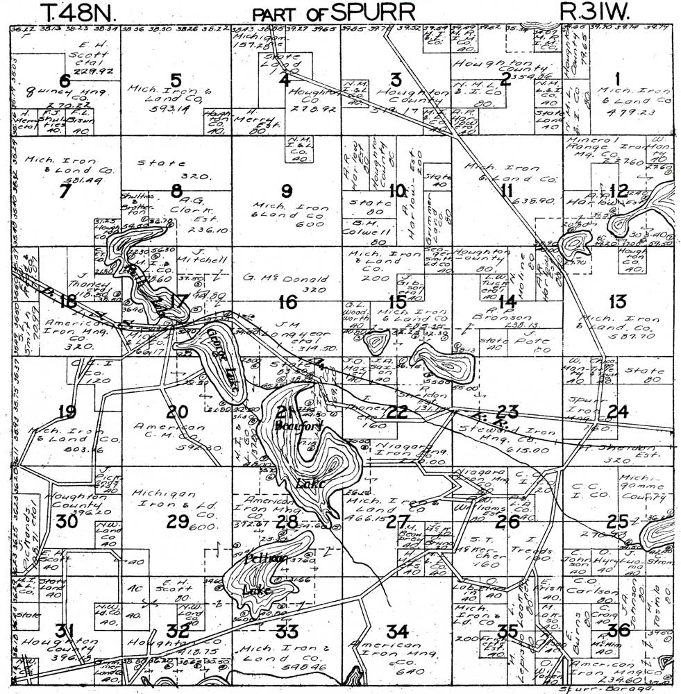 Part of Spurr Township T48N R31W