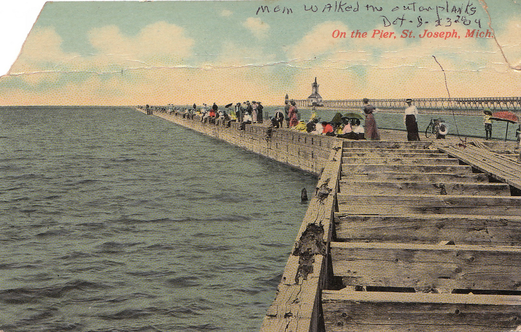 On the pier