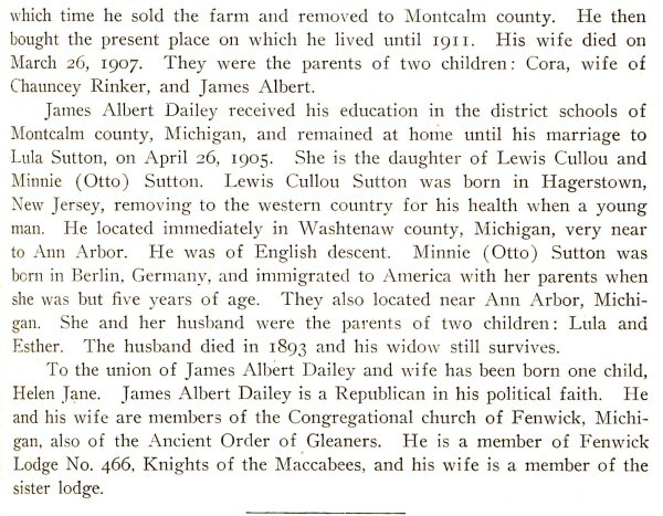 James Albert Dailey Bio