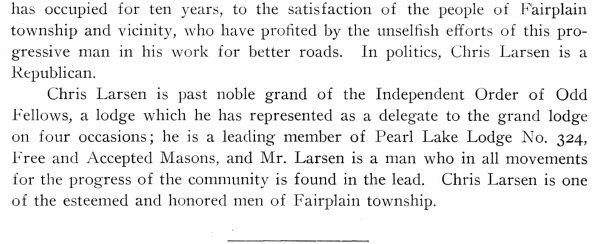 Chris Larsen Bio