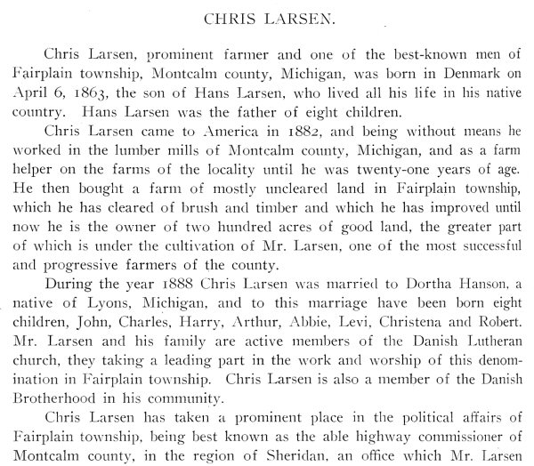 Chris Larsen Bio