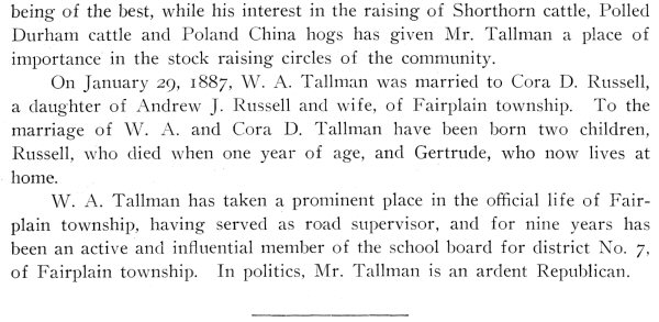 W.A. Tallman Bio